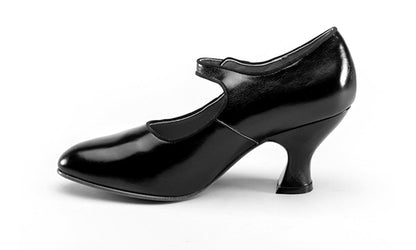 Anna May 1920s Mary Jane High Heels (Black)