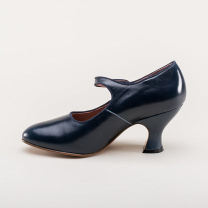 Anna May 1920s Mary Jane High Heels (Navy)