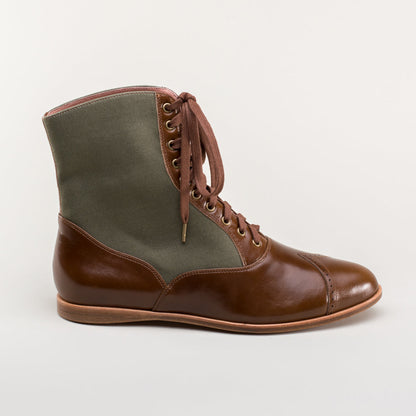 Anne Boots (Brown/Olive)