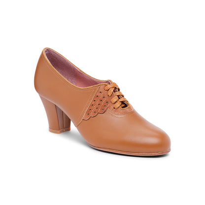 PRE-ORDER Annette Vintage Oxfords (Caramel)