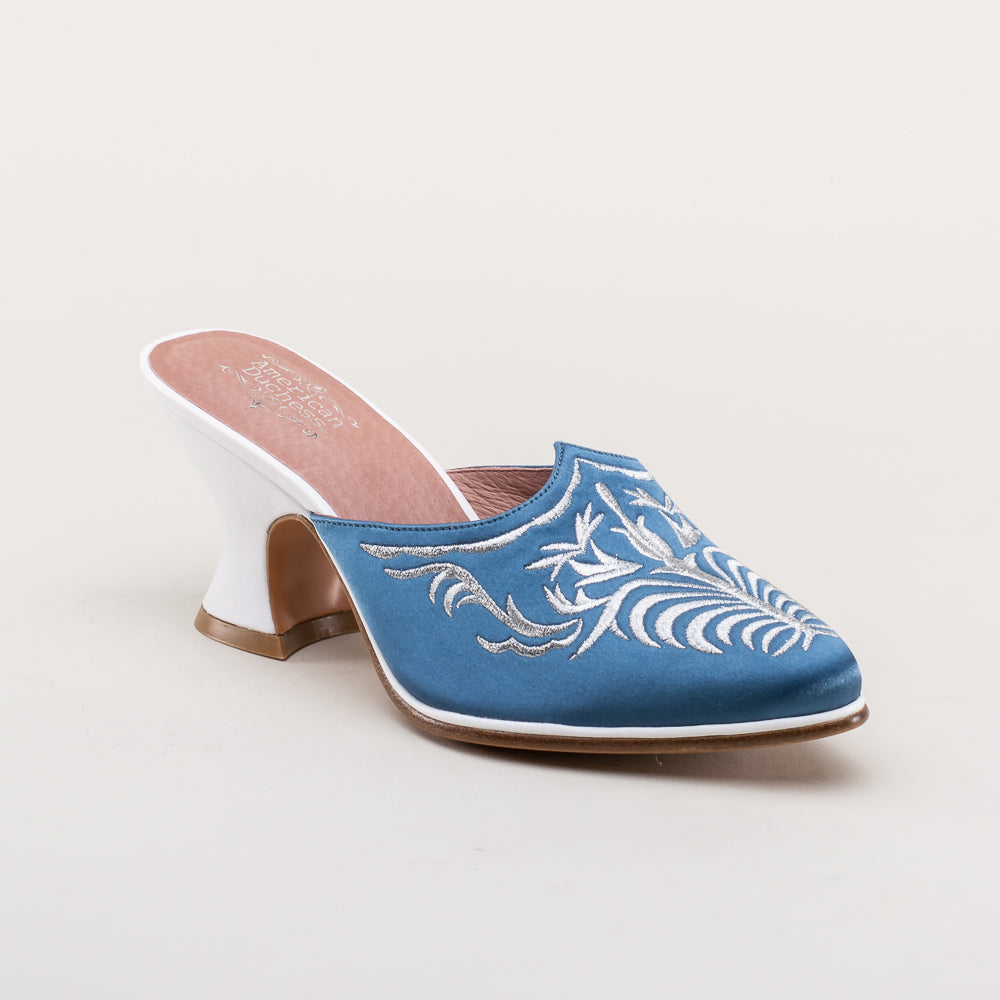 Antoinette 18th Century Mules (French Blue)
