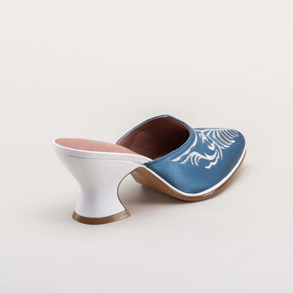 Antoinette 18th Century Mules (French Blue)