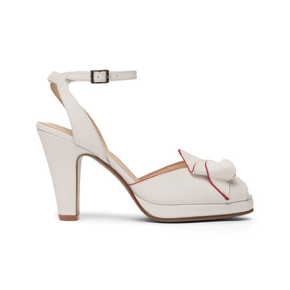 Ava Vintage Platforms (Soft White)
