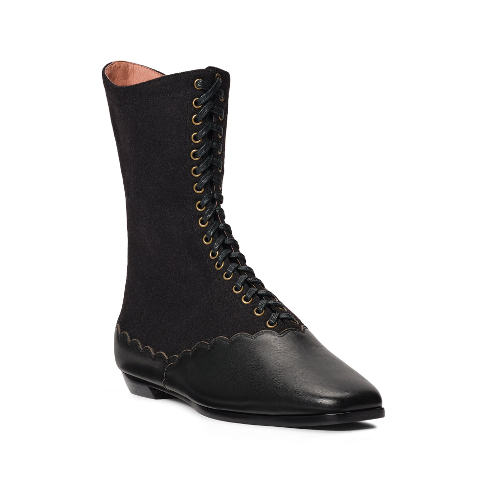 PRE-ORDER Balmoral Boots Wide (Black)