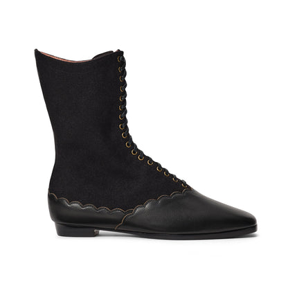 PRE-ORDER Balmoral Boots Wide (Black)