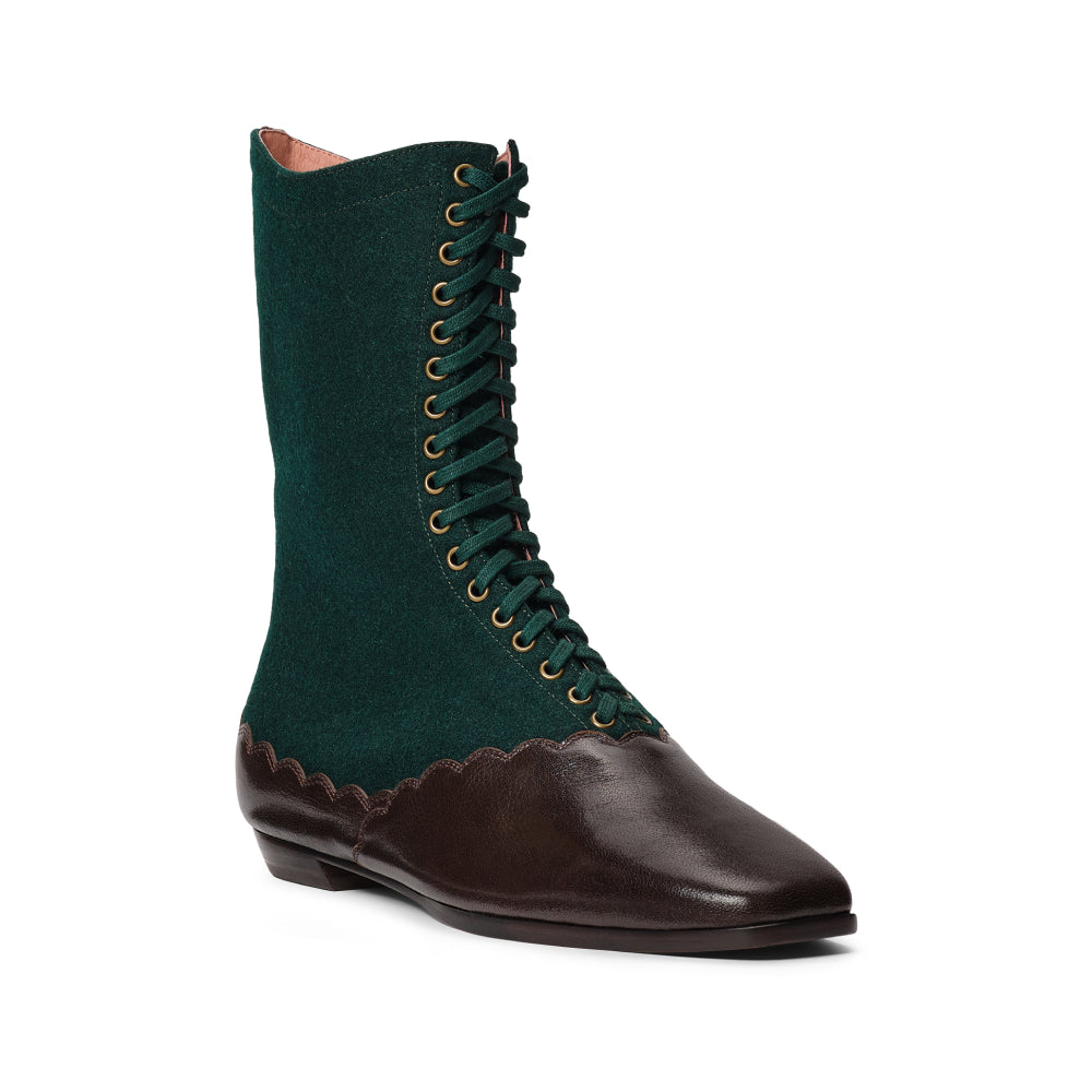 PRE-ORDER Balmoral Boots (Espresso/Evergreen)
