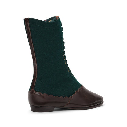 PRE-ORDER Balmoral Boots Wide (Espresso/Evergreen)