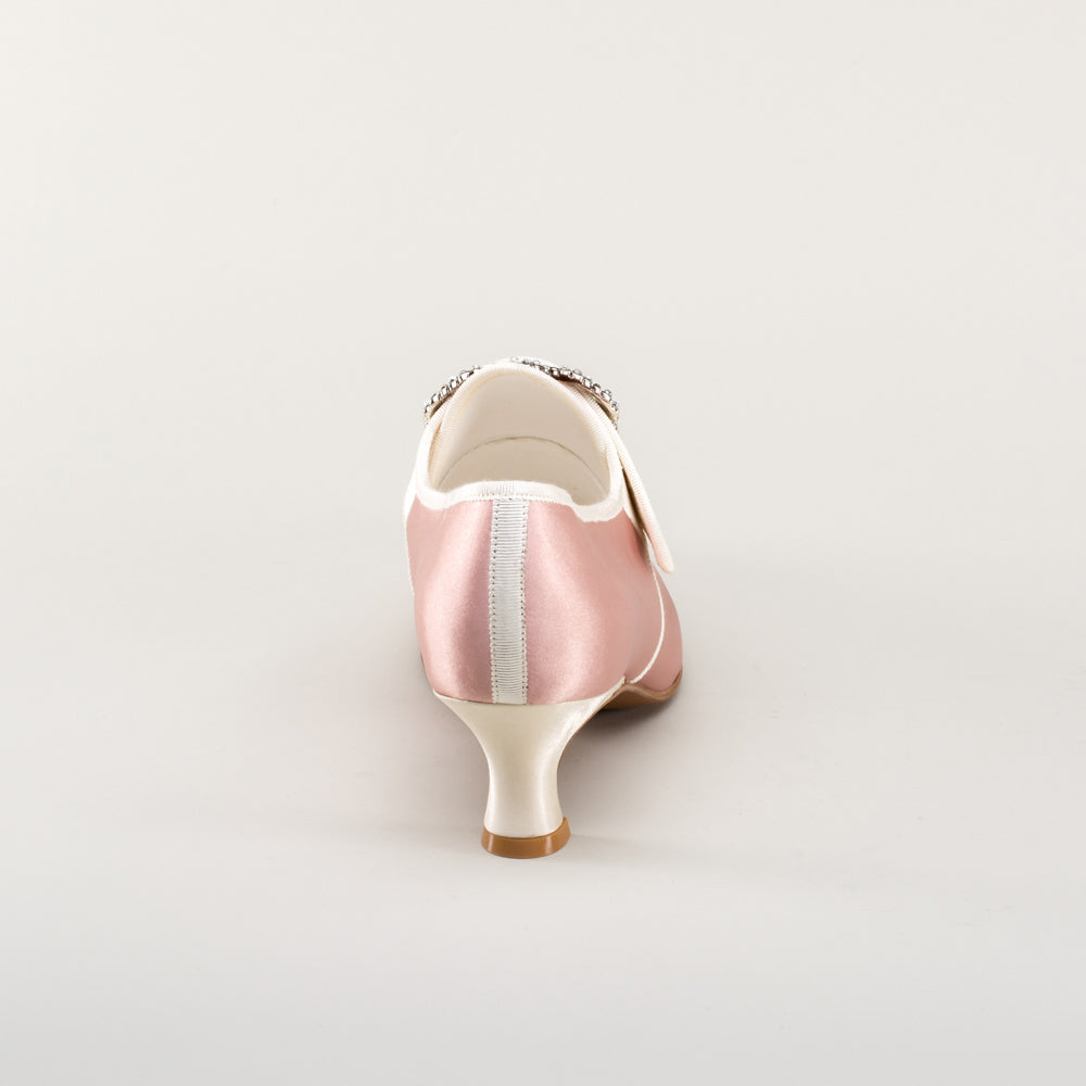 Primrose 18th Century Shoes (Pink/Ivory)
