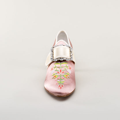 Primrose 18th Century Shoes (Pink/Ivory)