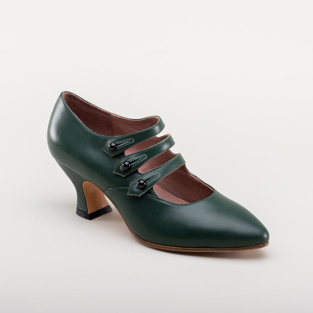 Bellatrix Edwardian Shoes (Green)