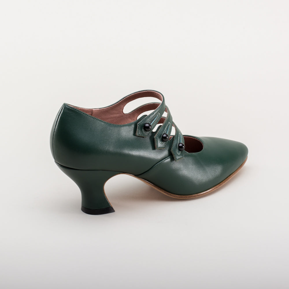 Bellatrix Edwardian Shoes (Green)