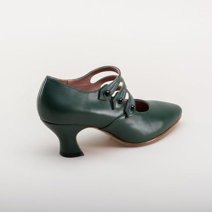 Bellatrix Edwardian Shoes (Green)