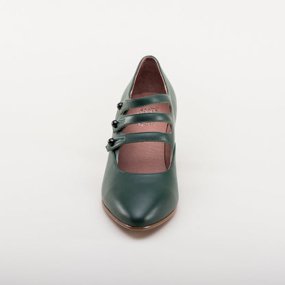 Bellatrix Edwardian Shoes (Green)