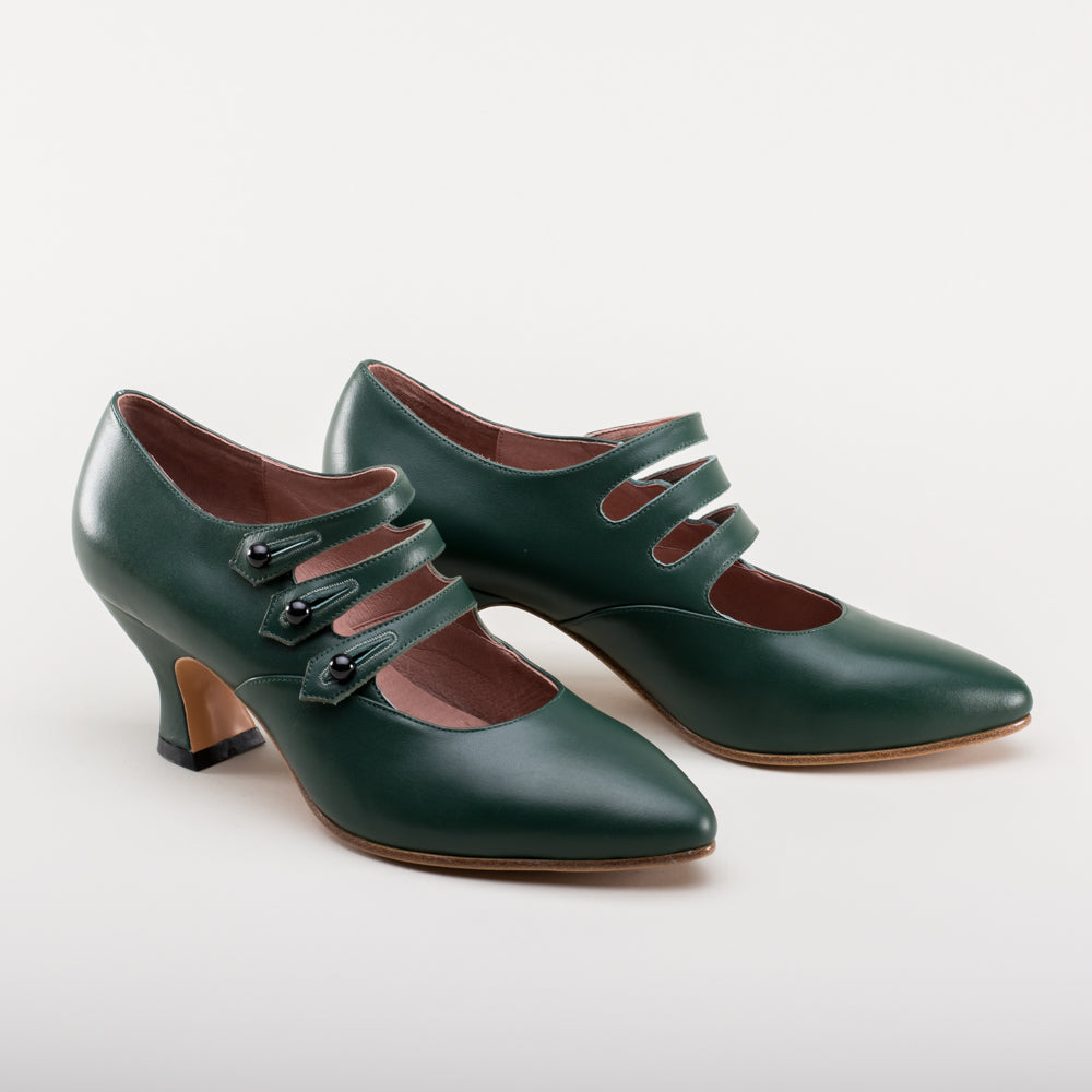 Bellatrix Edwardian Shoes (Green)