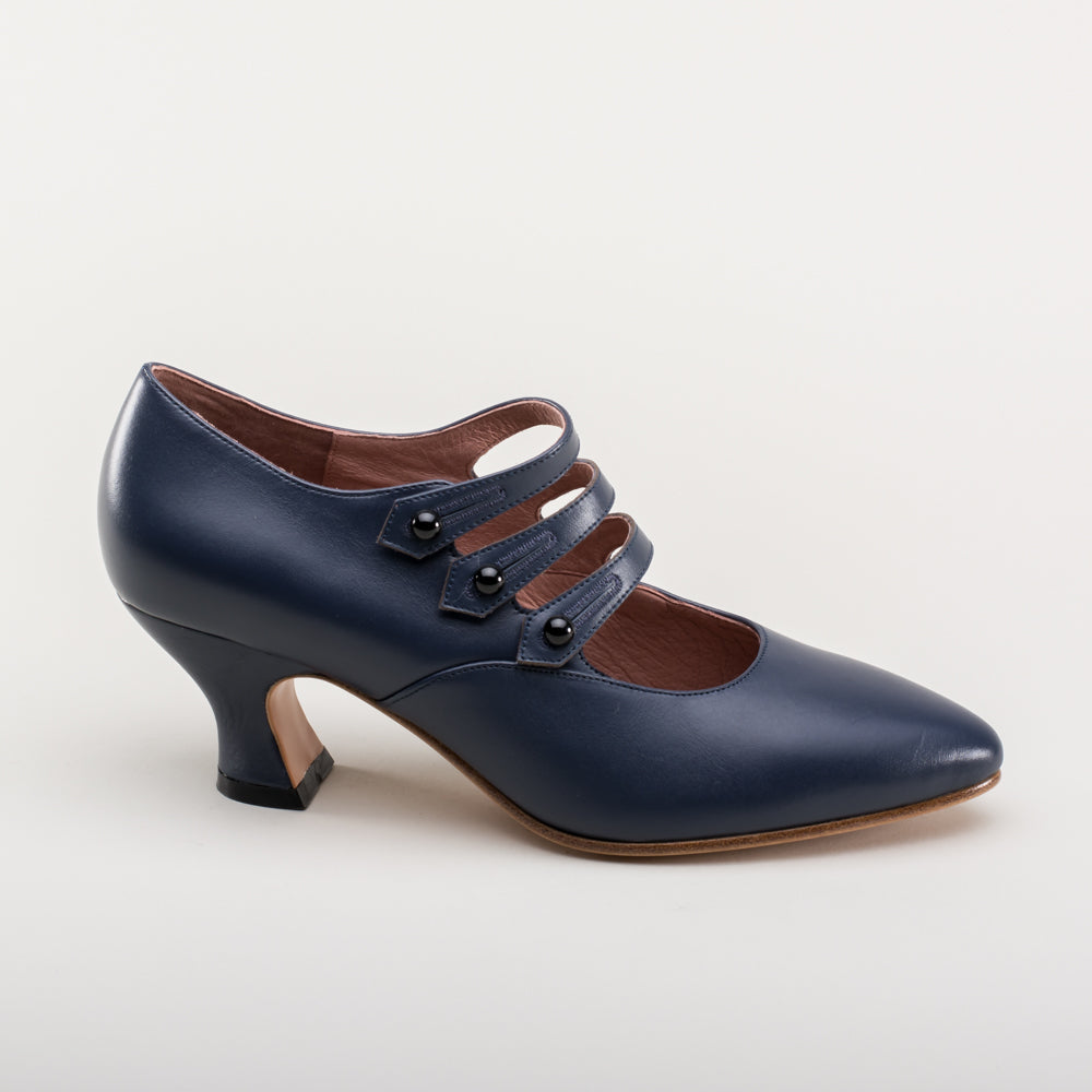 Bellatrix Edwardian Shoes (Navy)