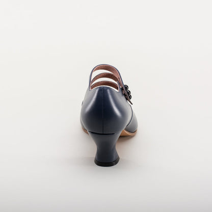 Bellatrix Edwardian Shoes (Navy)