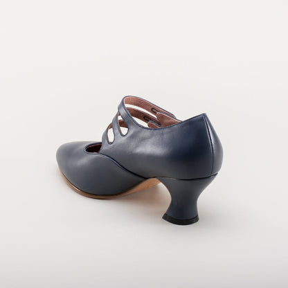 Bellatrix Edwardian Shoes (Navy)