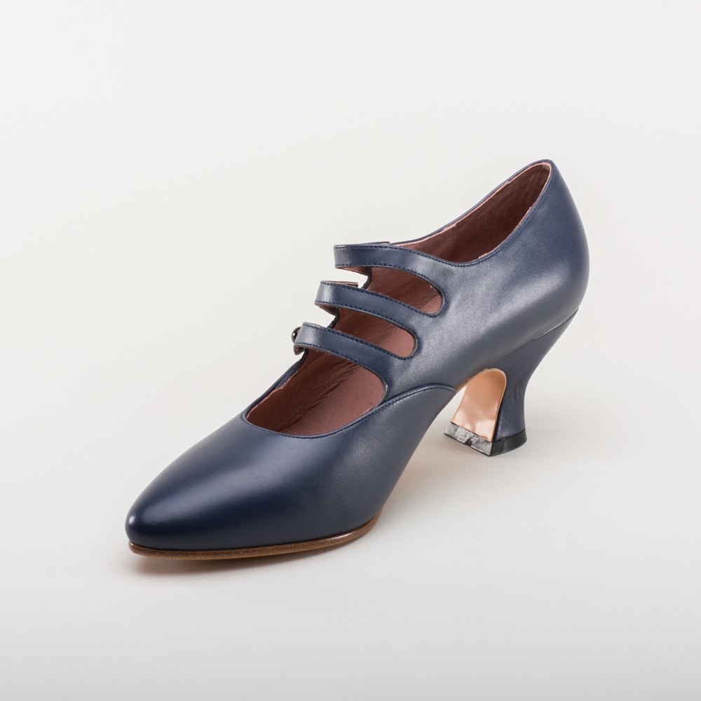 Bellatrix Edwardian Shoes (Navy)