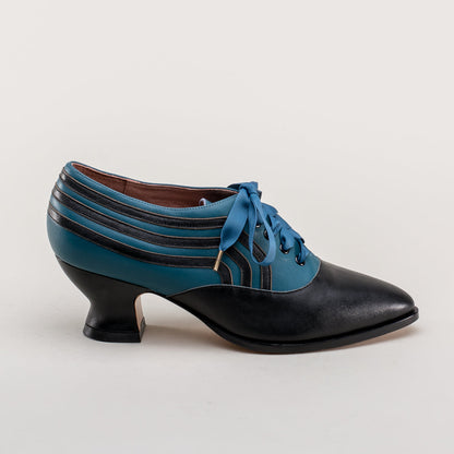 Bernadette Women's Edwardian Oxfords (Blue/Black)