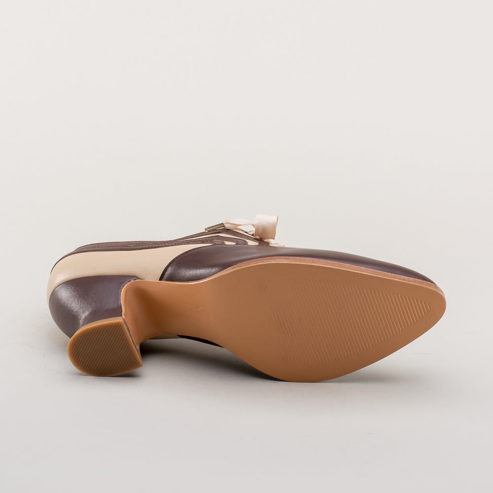 Bernadette Edwardian Oxfords (Tan/Brown)