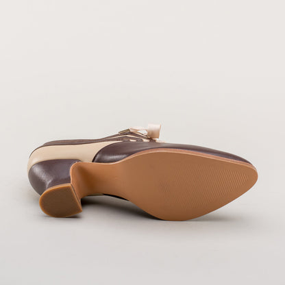 Bernadette Edwardian Oxfords (Tan/Brown)