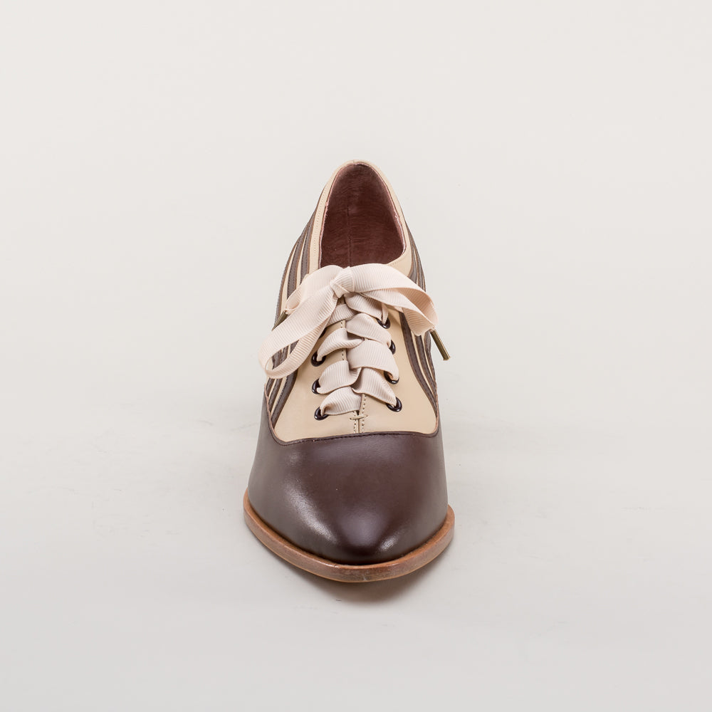 Bernadette Edwardian Oxfords (Tan/Brown)
