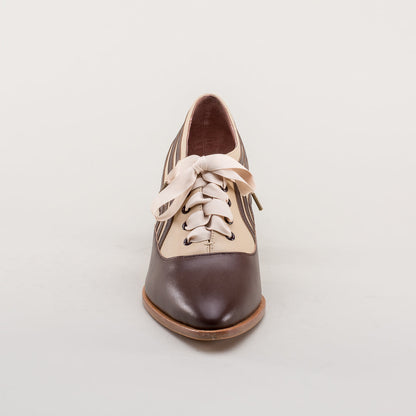 Bernadette Edwardian Oxfords (Tan/Brown)
