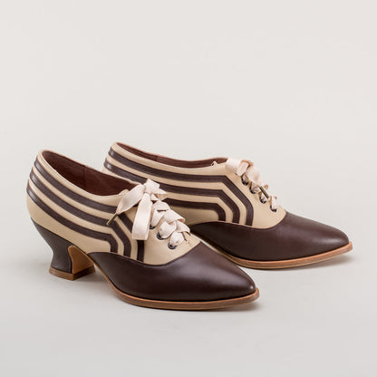 Bernadette Edwardian Oxfords (Tan/Brown)