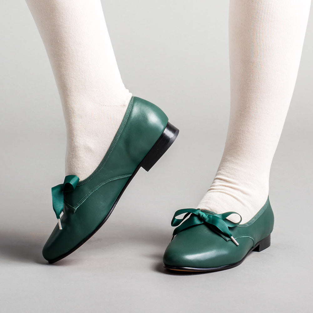 Bertie Regency Pumps (Green)