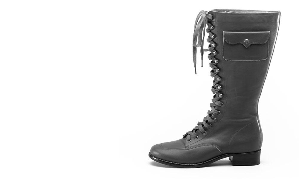 Bessie Vintage Aviator Boots (Tan)