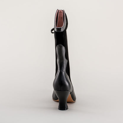 Camille Edwardian Boots (Black/Black)