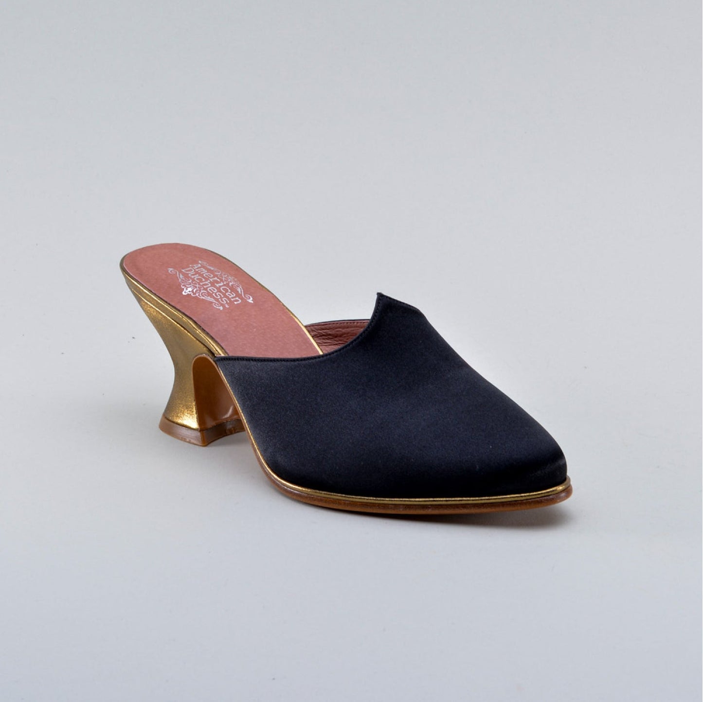 Charlotte 18th Century Mules (Black)