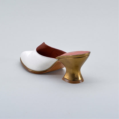 Charlotte 18th Century Mules (Ivory)