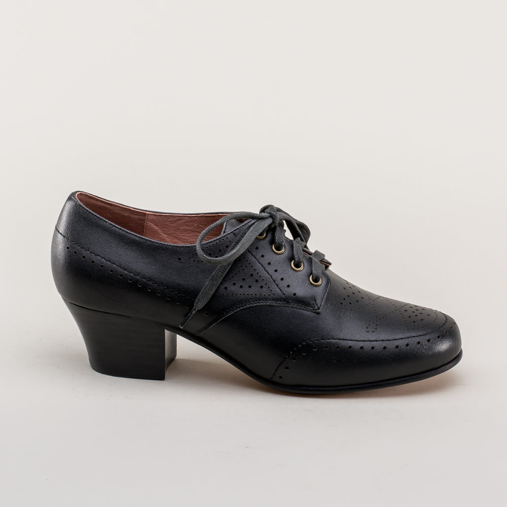 Claire 1940's Oxfords Wide (Black)