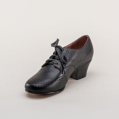 Claire 1940's Oxfords Wide (Black)