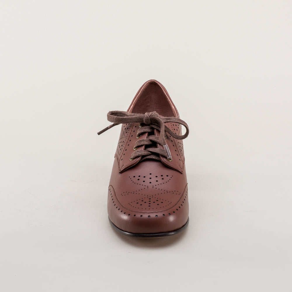 Claire 1940's Oxfords Wide (Brown)