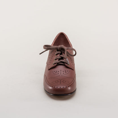 Claire 1940's Oxfords Wide (Brown)