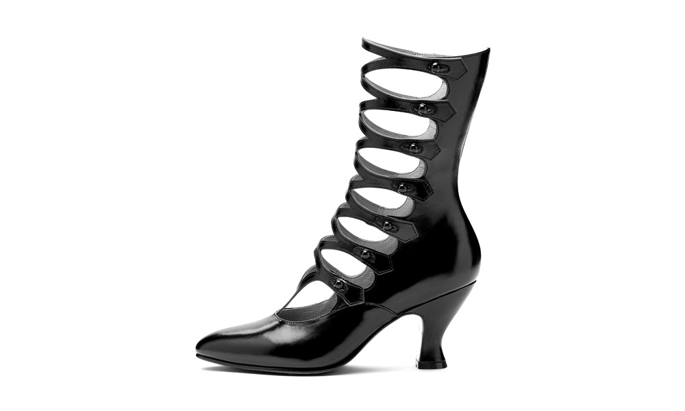 Cleo Edwardian Boots (Black)