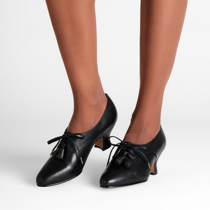 PRE-ORDER Cordelia Edwardian Oxfords (Black)