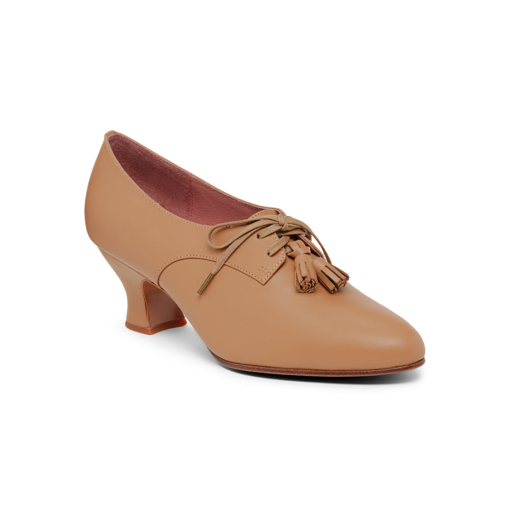 PRE-ORDER Cordelia Edwardian Oxfords (Honey)