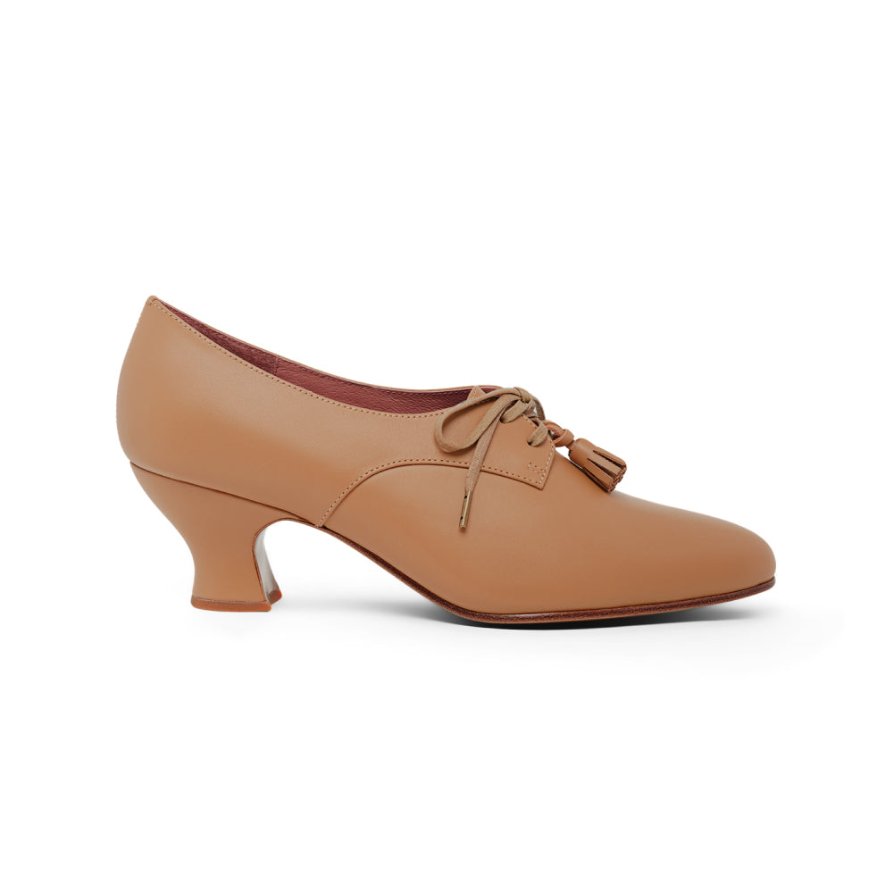 PRE-ORDER Cordelia Edwardian Oxfords (Honey)