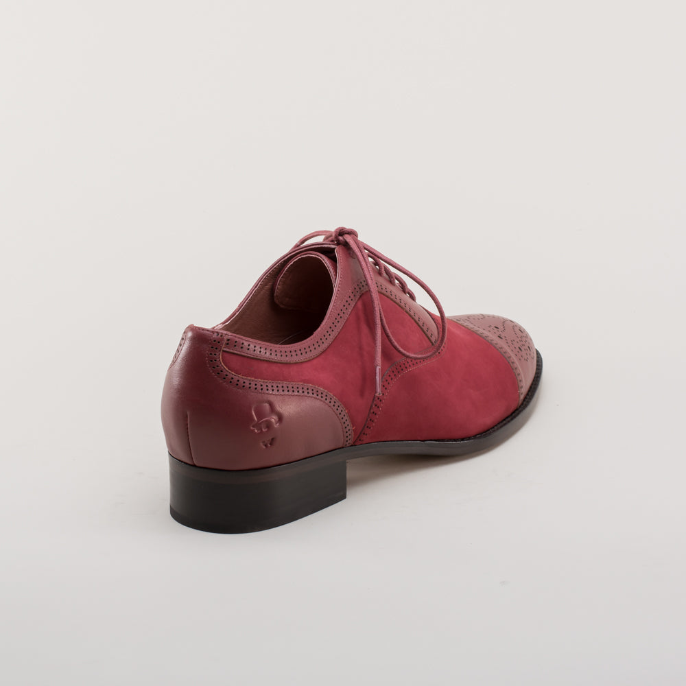 Dandy Men's Vintage Cap Toe Oxfords (Oxblood)