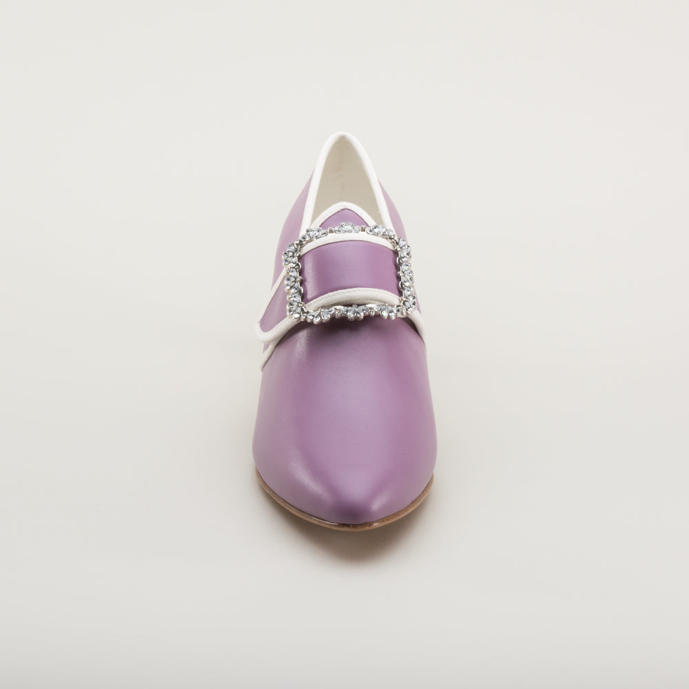 Dunmore 18th Century Shoes (Lavender/White)