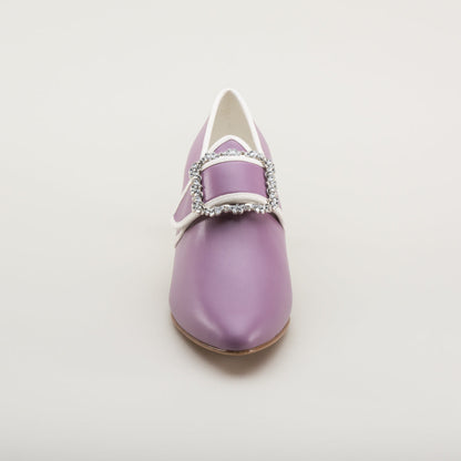 Dunmore 18th Century Shoes (Lavender/White)
