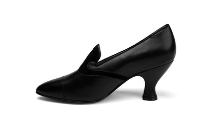 Elsie Edwardian Pumps (Black)