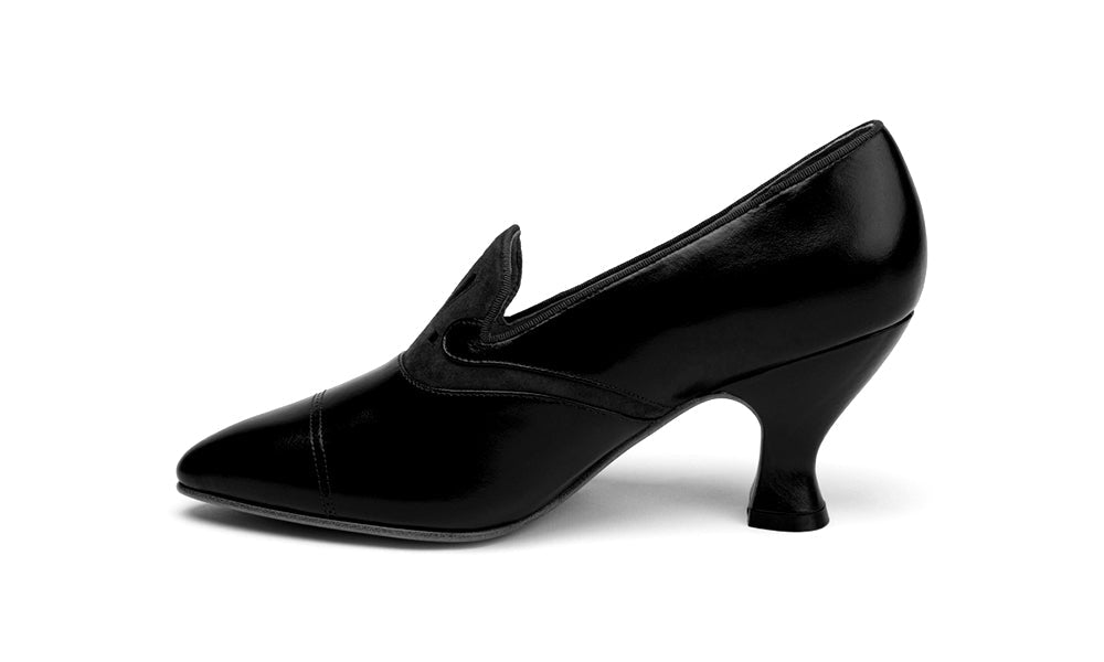 Elsie Edwardian Pumps (Cordovan/Chocolate)