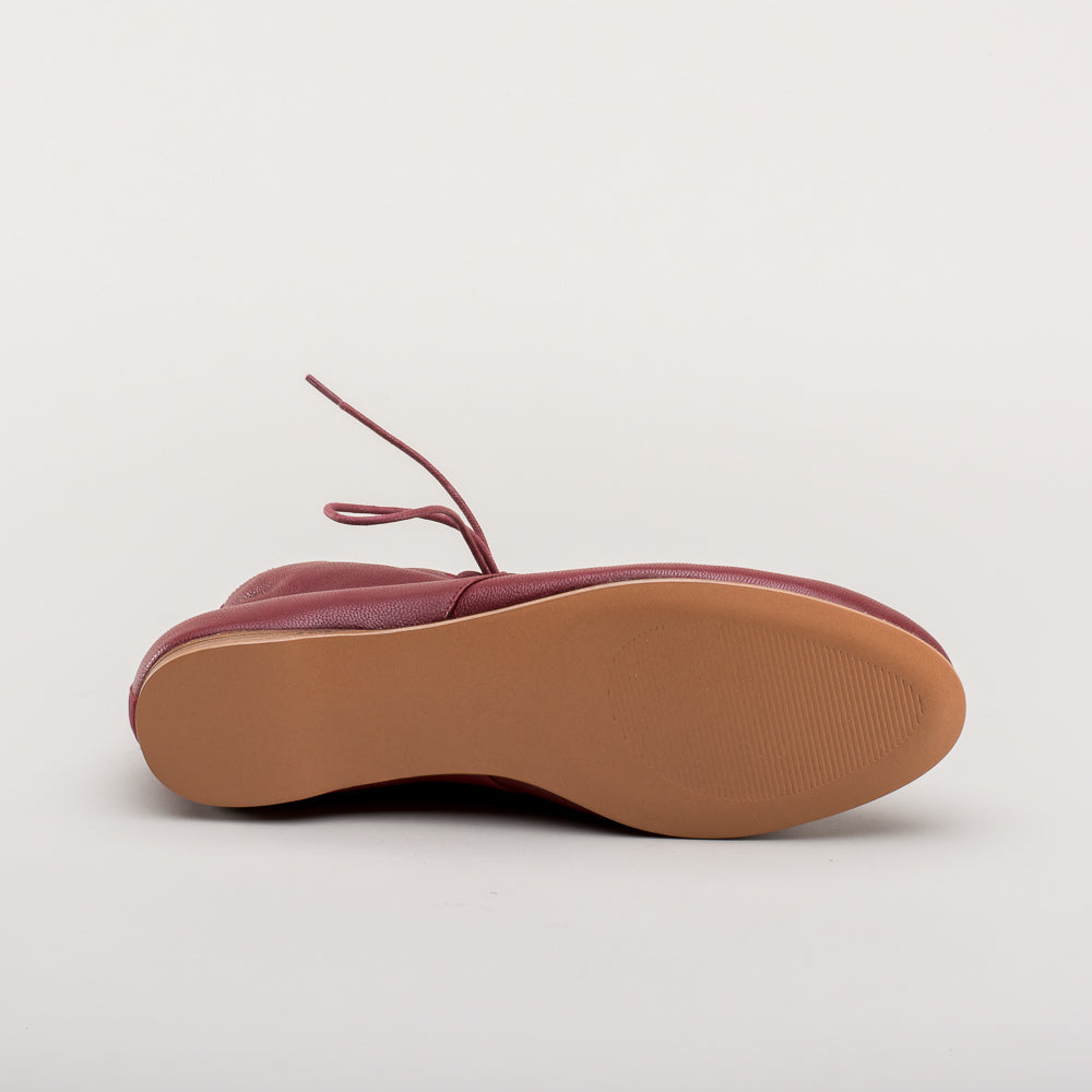 Emma Regency Leather Boots (Oxblood)