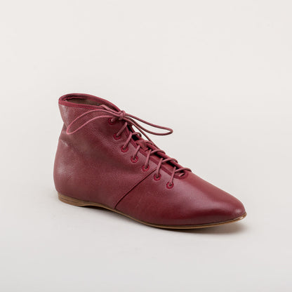 Emma Regency Leather Boots (Oxblood)