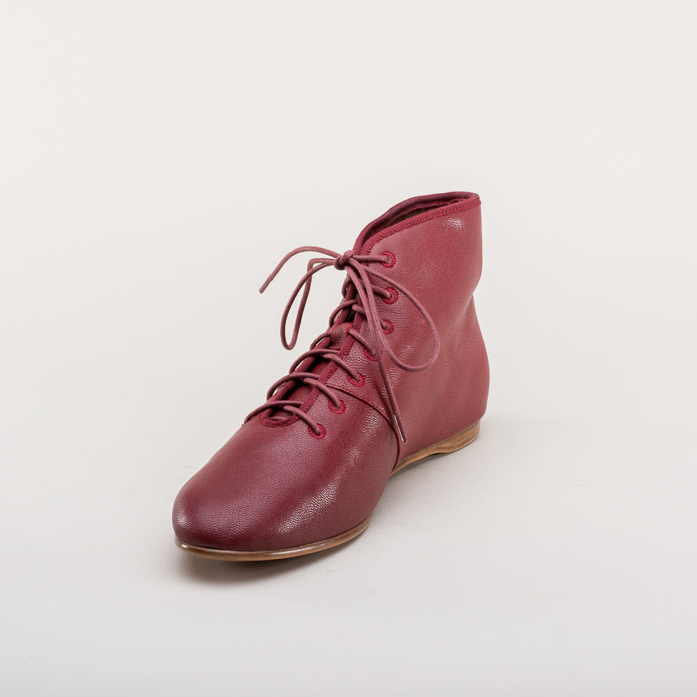 Emma Regency Leather Boots (Oxblood)