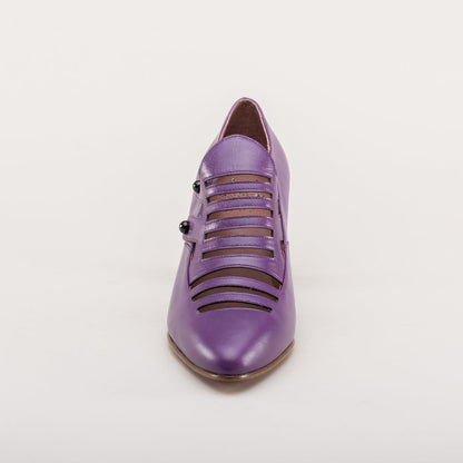 Endora Victorian Witch Shoes (Poison Purple)